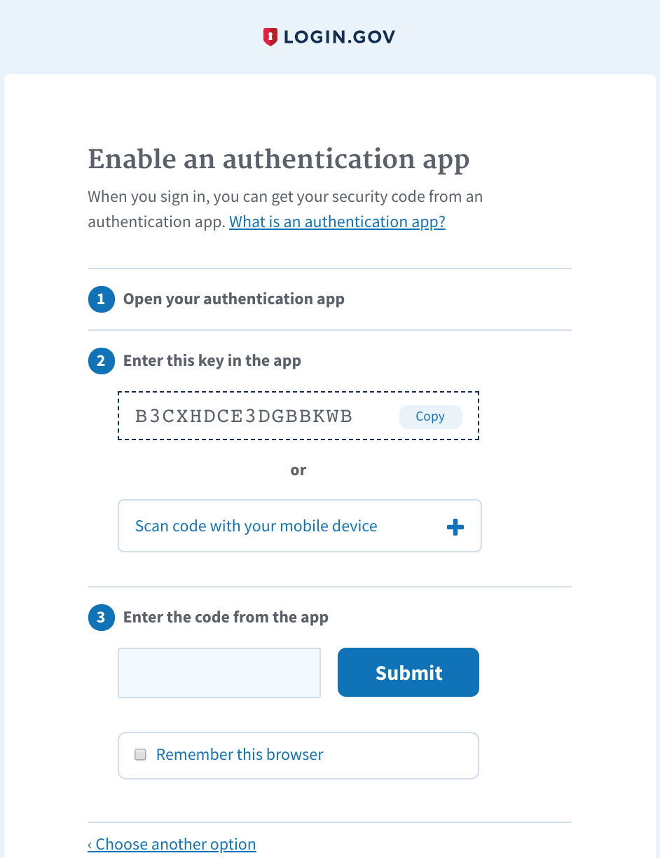 Enter security code help image